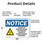 Signmission Radiation & Laser Sign, 7 in H x 10 in W, Plastic, Rectangle OS-2PACK-NS-P-710-L-17711 - alternate 4
